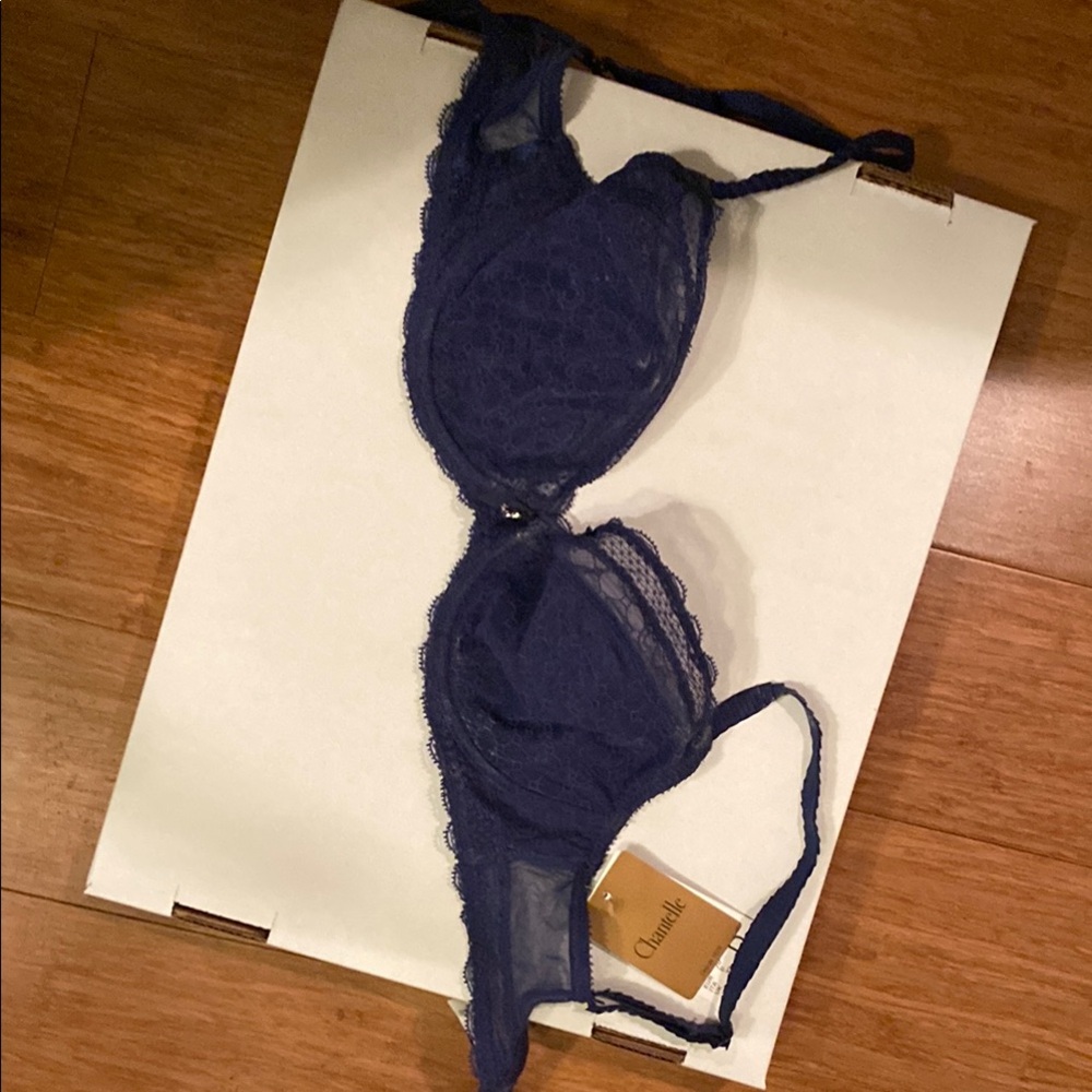 Chantelle Navy Lace Bra